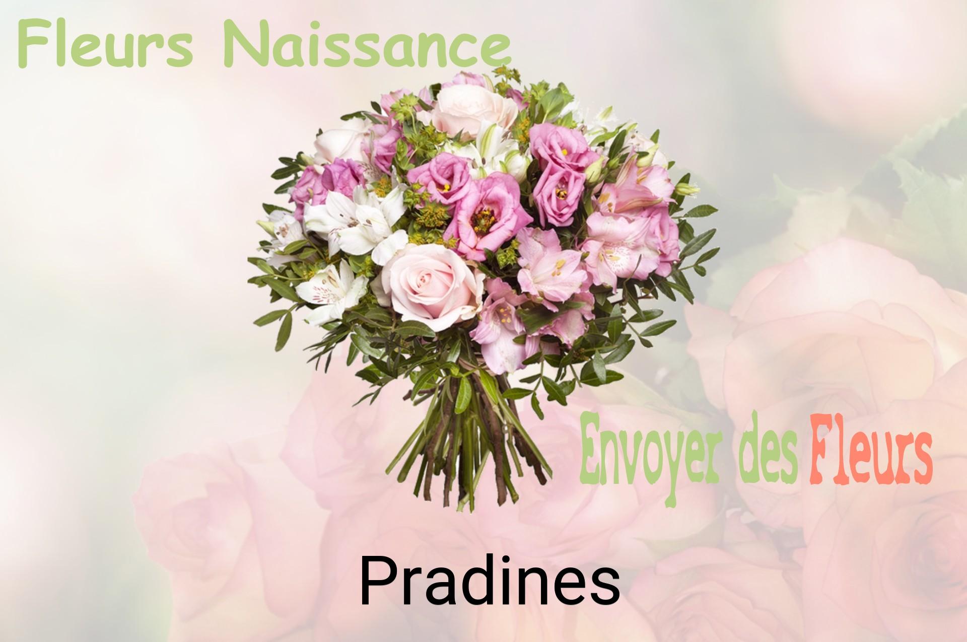 Bouquet de fleurs de naissance livré à Pradines